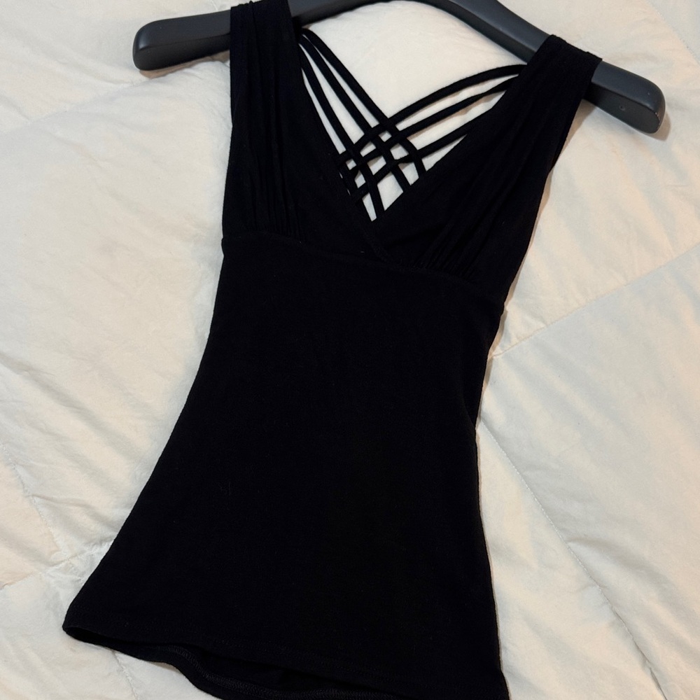 Very Sexy Black Strappy Sleeveless Top